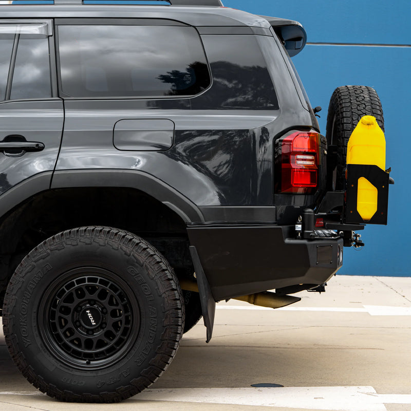 Prado 250 2025-On 022-02 Rear Wheel Carrier Single Jerry can Holder Package (Sand Black)