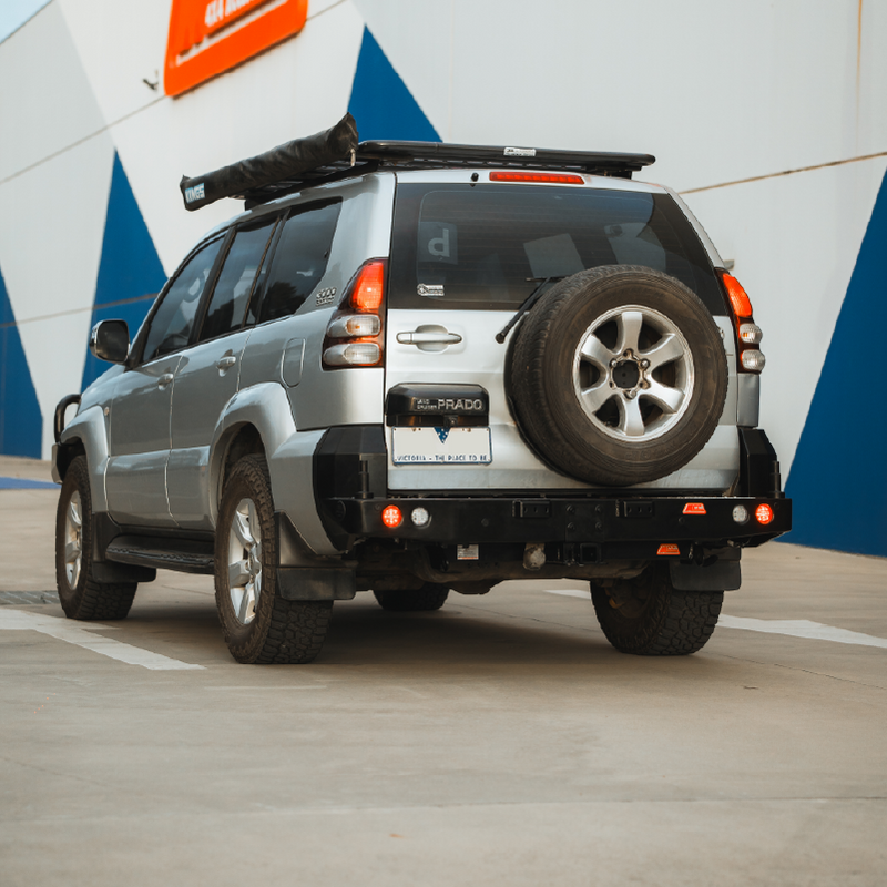 Prado 120 2002-2009 Full Bumper Replacement 022-02 Rear Wheel Carrier Bar Only Package - SKU MCC-01010-202