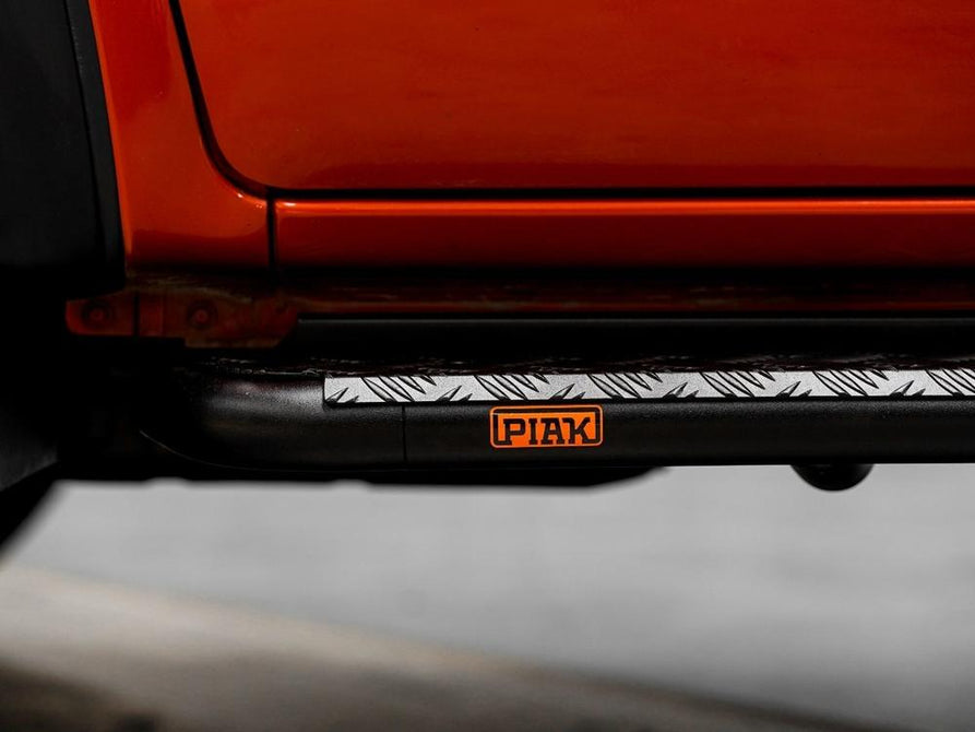 PIAK Black Side Steps for Mitsubishi Triton MR 2018-2023 | Side Rail Compatible