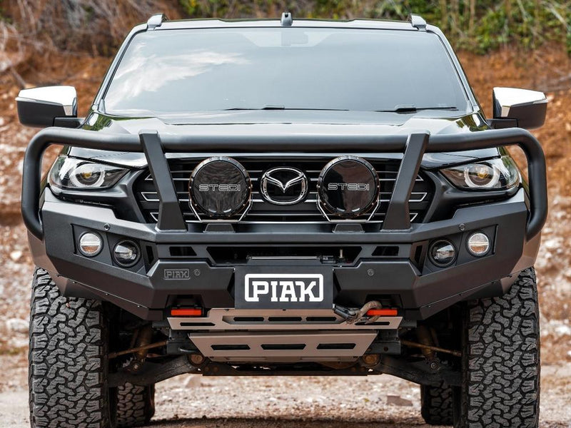 PIAK Genesis 4x4 Loop Bull Bar | Orange Recovery & Grey Bash – Mazda BT-50 2020+