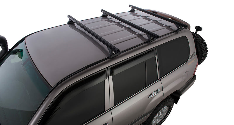 Rhino-Rack Heavy Duty RCH Black 3 Bar Roof Rack for / Suitable for LandCruiser 100 Series 4×4