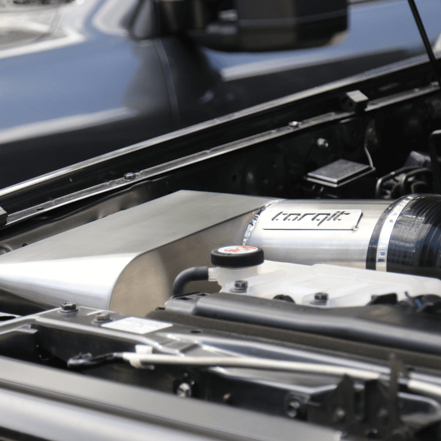 Torqit Stainless Steel Airbox for Toyota 76 Series LandCruiser | Brushed Stainless & Matte Black