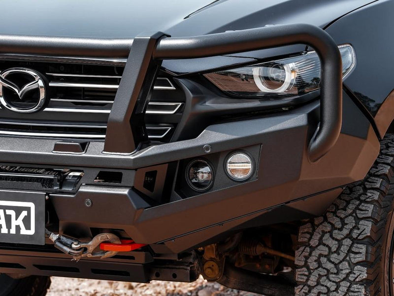 PIAK Genesis 4x4 Loop Bar | Orange Recovery & Black Bash – Mazda BT-50 2020+
