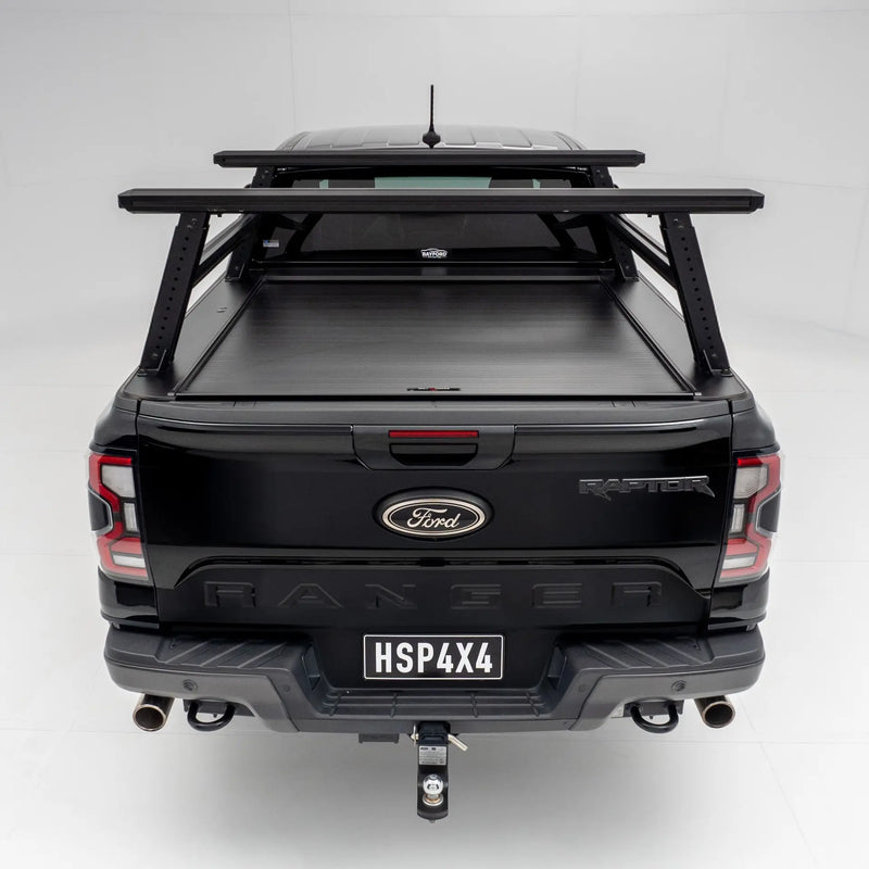 HSP Load Rack Pro Ladder Rack 1210-LR2-S – Next Gen Ranger / Raptor 2022+ Dual Cab Tub with Roll R Cover (Full Set: Front & Rear Legs + Joiner Bar)