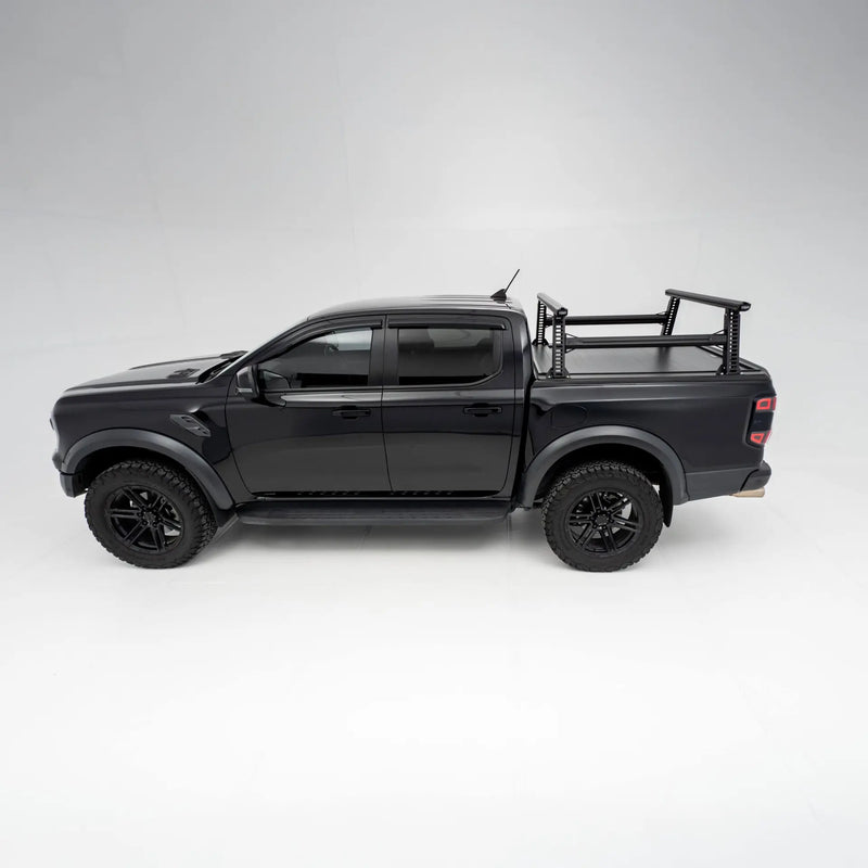 HSP Load Rack Pro Ladder Rack 1210-LR2-S – Next Gen Ranger / Raptor 2022+ Dual Cab Tub with Roll R Cover (Full Set: Front & Rear Legs + Joiner Bar)