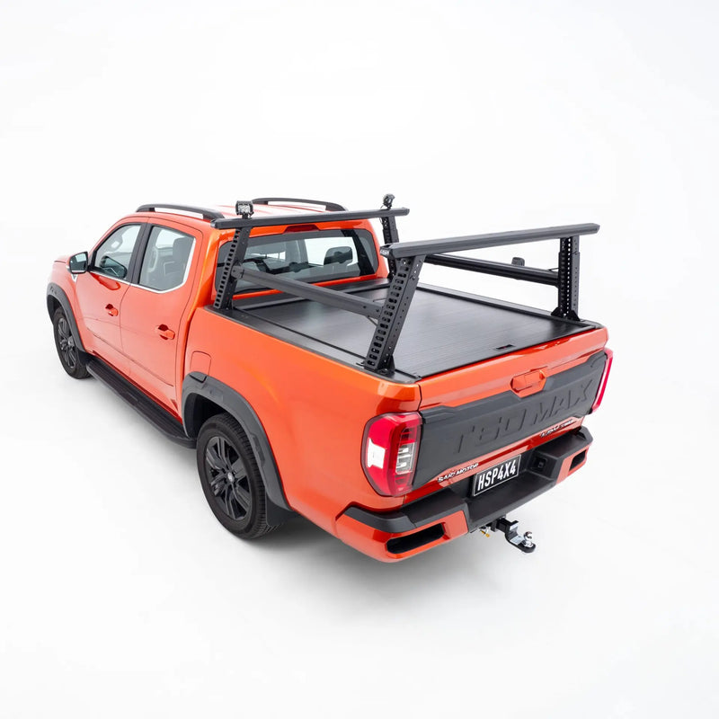 HSP Load Rack Pro Ladder Rack suits LDV T60 Dual Cab Tub 2018+ – Full Set (Front & Rear Legs + Joiner Bar, Suits Roll R Cover Series 3.5) – 1810-LR2-S-RC