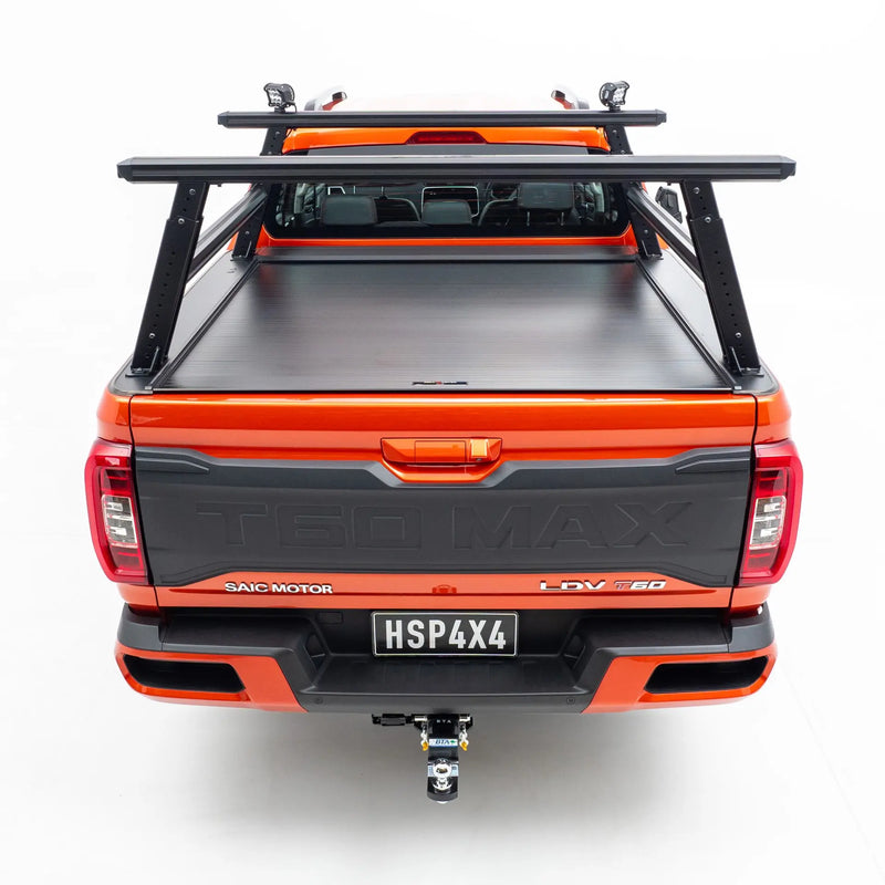 HSP Load Rack Pro Ladder Rack suits LDV Terron 2025+ Dual Cab – Suits Roll R Cover Series 3.5 – Full Set (Front & Rear Legs + Joiner Bar) – 1820-LR2-S-RC