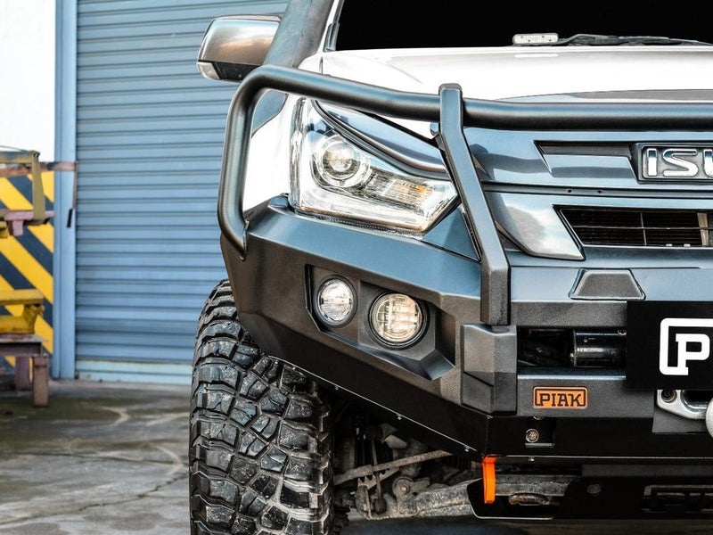 PIAK Elite 3-Loop Bull Bar for Isuzu D-Max (2016-2020) | Orange Recovery Points