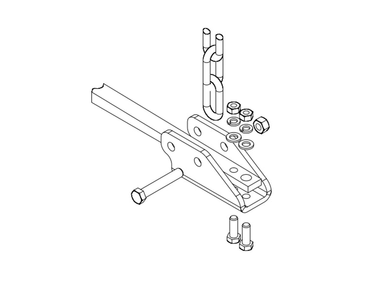 Hayman Reese Adjustable Chain Bracket – Suits 550–1200lb Straight Spring Bars | 55080