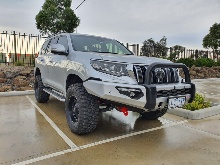 Prado 150 facelift 2017-Current 808-01 Phoenix Bull Bar Single Black Loop Package - SKU MCC-01020-801SBL