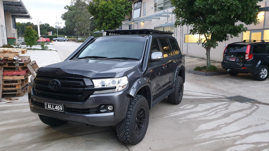 Toyota Landcruiser 200 Series 4" DUAL Stainless Steel Snorkel Kit (Short Entry)