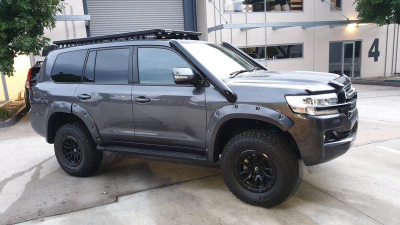 Toyota Landcruiser 200 Series 4" DUAL Stainless Steel Snorkel Kit (Short Entry)