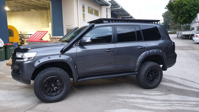 Toyota Landcruiser 200 Series 4" DUAL Stainless Steel Snorkel Kit (Short Entry)