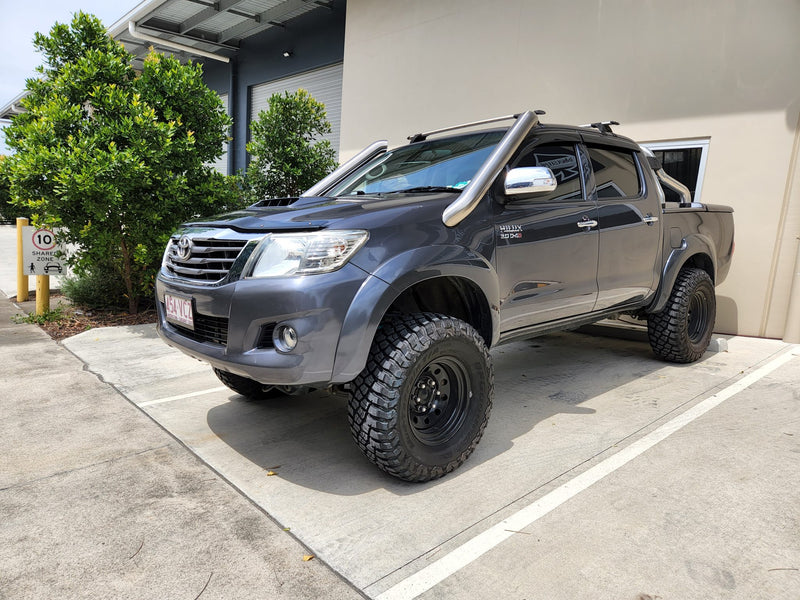 Toyota Hilux N70 (Short) DUAL 4" Stainless Steel Snorkel Kit
