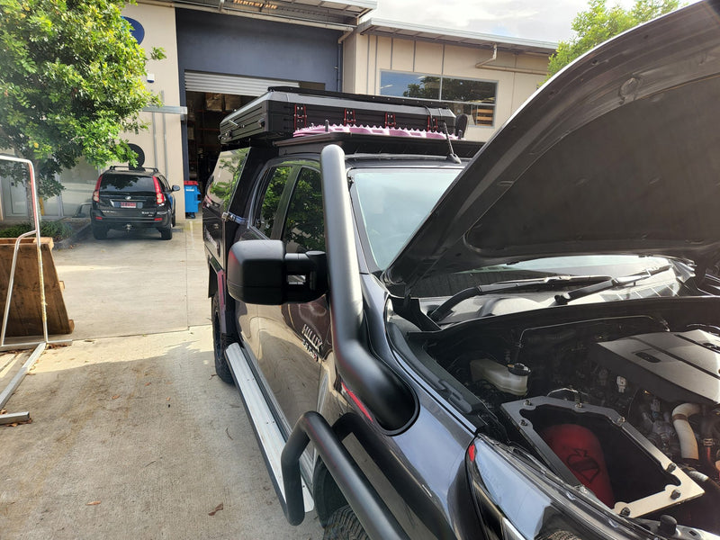 Toyota Hilux N80 4" Stainless Steel Snorkel Kit (Long) "Toyota Factory Replacement"