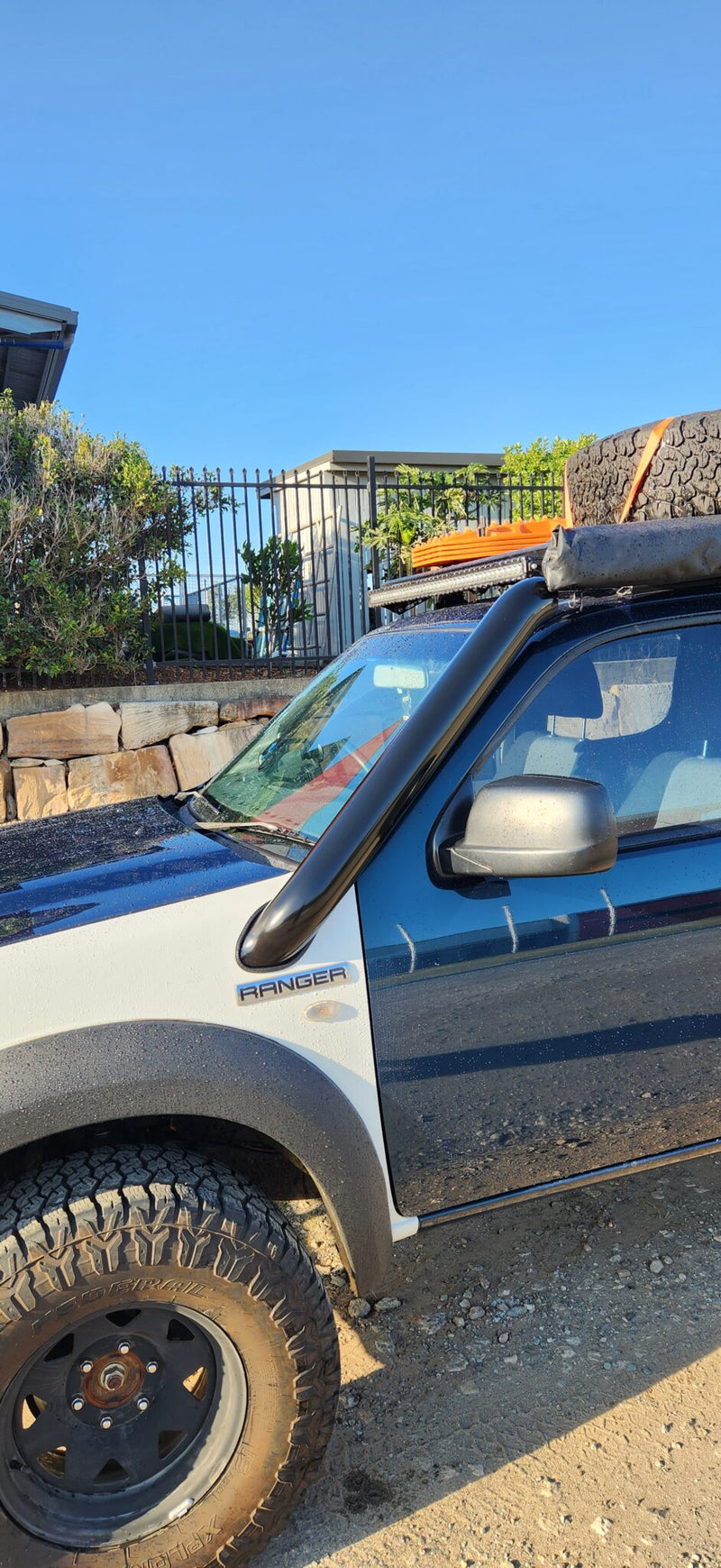 Ford Ranger PJ-PK 4" Stainless Steel Snorkel Kit (SHORT)