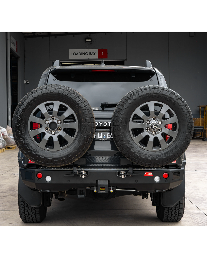 Prado 250 2025-On 022-02 Rear Wheel Carrier Dual Wheels Carrier Package (Sand Black)