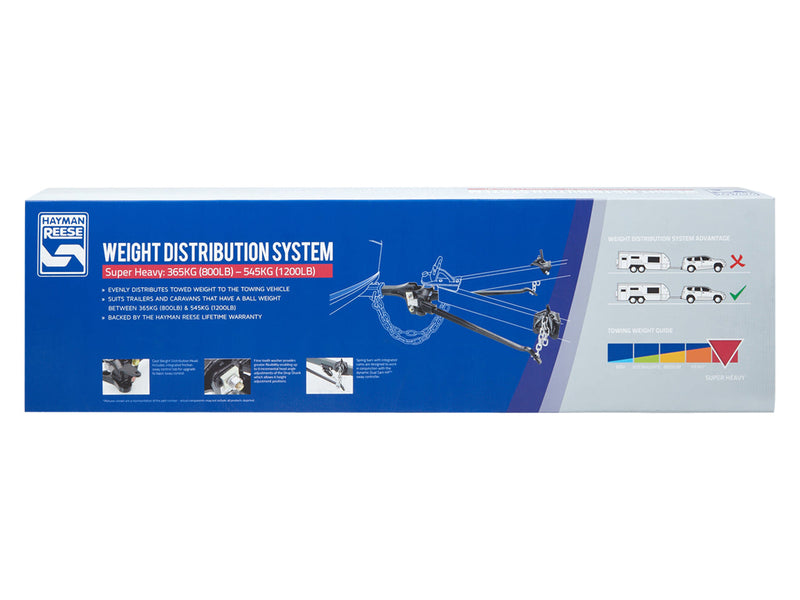 Hayman Reese Weight Distribution Hitch 1200lb (545kg) with 30inch Trunnion Bars | 712003