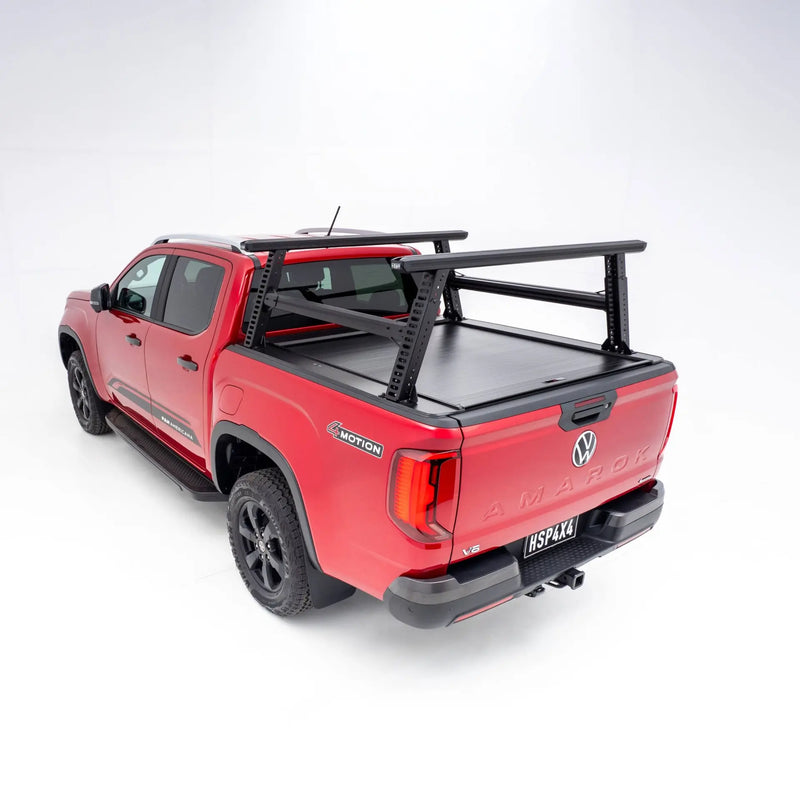HSP Load Rack Pro Ladder Rack suits All New Volkswagen Amarok 2023+ – Fits Dual Cab Tub & Roll R Cover – Full Set (Front & Rear Legs + Joiner Bar) – 2510-LR2-S