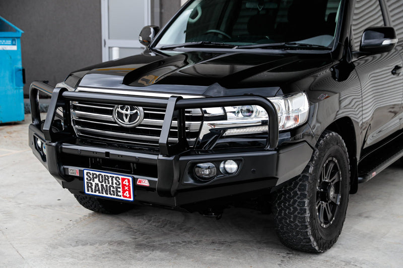 Land Cruiser 200 series Facelift 2015-2020 707-02 Falcon Bull Bar Black A-Frame Package (No Foglight) - SKU MCC-01019-702UP