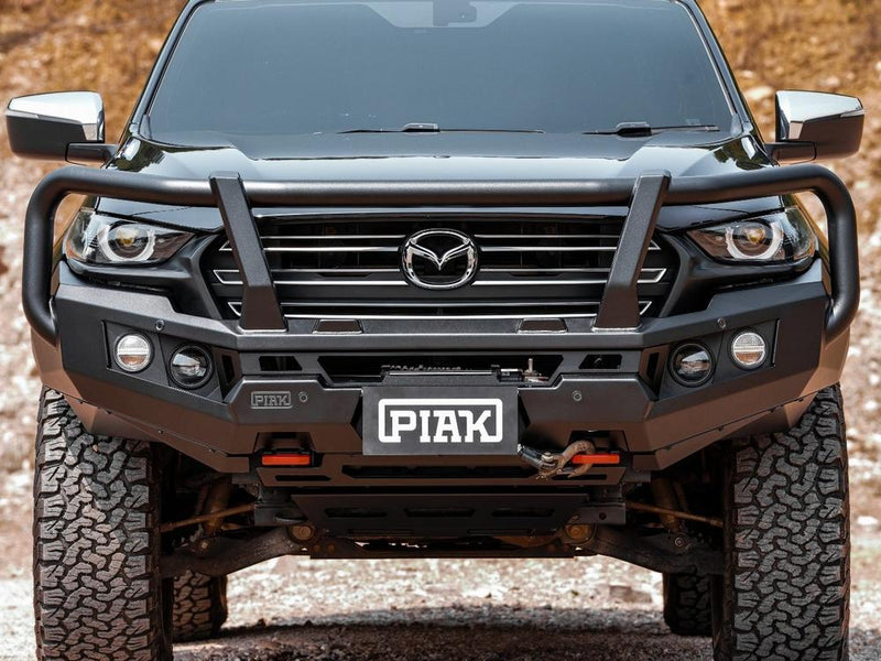 PIAK Genesis 4x4 Loop Bar | Orange Recovery & Black Bash – Mazda BT-50 2020+