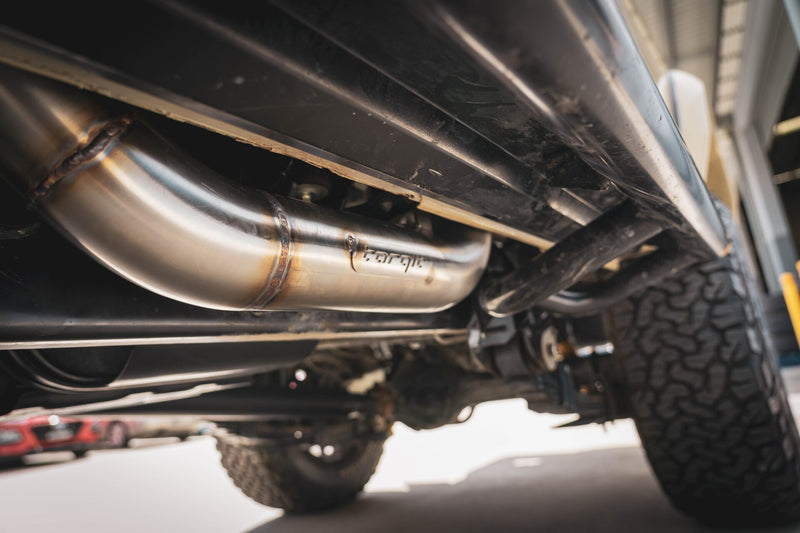 Torqit 3.5″ Single Exit Exhaust for Toyota Landcruiser 78 Series 4.5L (2016–2024)