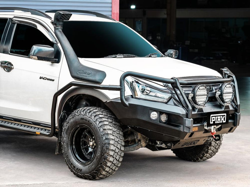 PIAK Elite 3-Loop Bull Bar for Isuzu D-Max (2016-2020) | Black Recovery Points