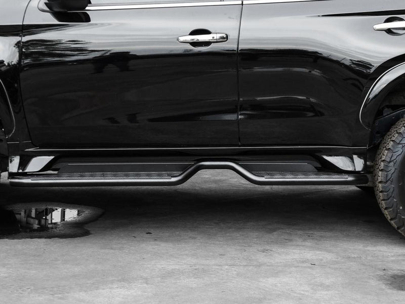 PIAK Black Side Steps for Mitsubishi Pajero Sport 2016 Onwards | Side Rail Compatible