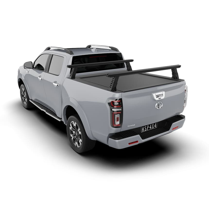 HSP Load Rack JNR Tub Rack Suits GWM Haval Cannon Fits Dual Cab Roll R Cover – Full Set (Front & Rear Legs) 2020+ 1310-LJ1-RC