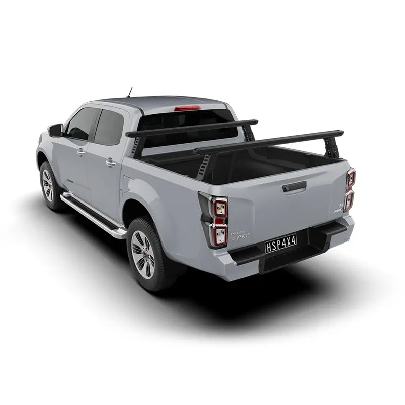 HSP Load Rack JNR Tub Rack Suits Isuzu D-Max Gen 2 MY2012–2020/MY19 Dual Cab Direct to Tub – Full Set (Front & Rear Legs) X-LJ1