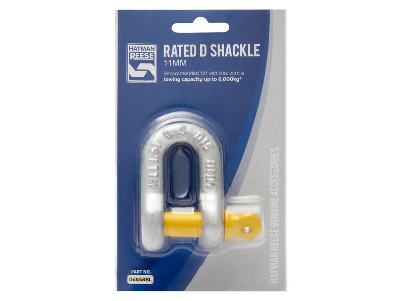 Hayman Reese D Shackle 11mm – Rated 1500kg for Heavy Duty Towing