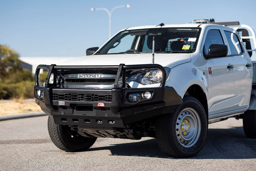Dmax 2024-On (10/23) 707-02 Falcon Bull Bar Black A-Frame Package (LED Foglight)