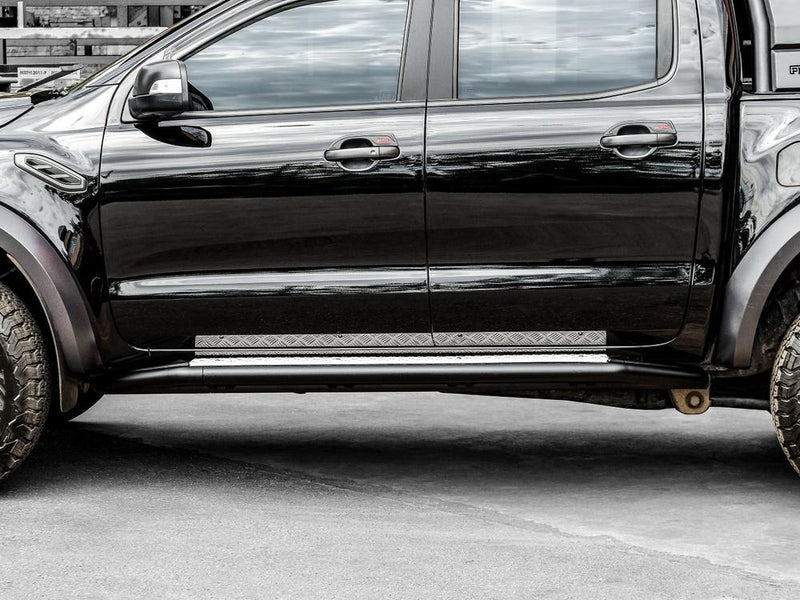 PIAK Black Side Steps for Ford Ranger Raptor PX MKIII 2018 Onwards | Side Rail Compatible
