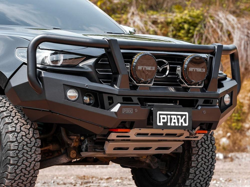 PIAK Genesis 4x4 Loop Bull Bar | Orange Recovery & Grey Bash – Mazda BT-50 2020+