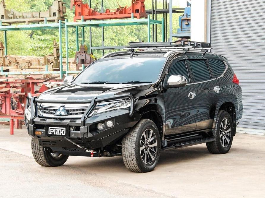 PIAK Elite 3-Loop Bull Bar for Mitsubishi Pajero Sport (2016-2020) | Black Recovery Points