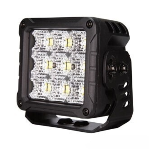 RoadVision LED Work Light Flood Beam Square RWL5246F for Trucks, Utes & Machinery (10-30V, 118x74x132mm)