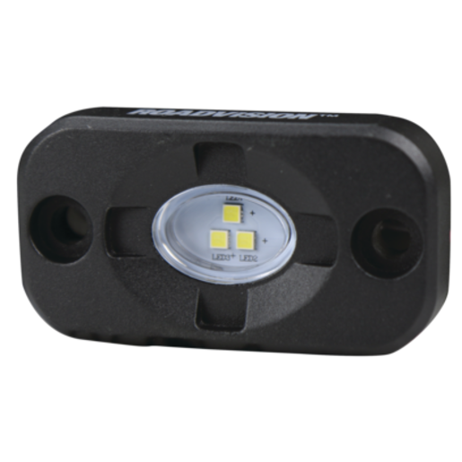 RoadVision LED Work/Rock Light RWL1109F Flood Beam 10-30V 3x1.5W Osram to Suit 4WD, Utes, Boats & Campers