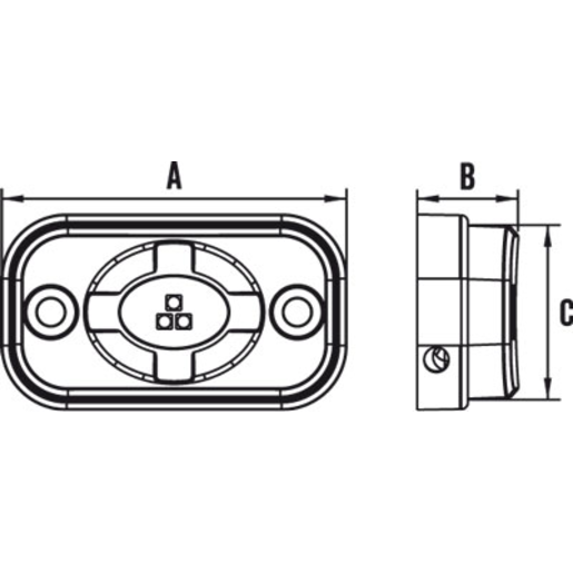 RoadVision LED Work/Rock Light RWL1109F Flood Beam 10-30V 3x1.5W Osram to Suit 4WD, Utes, Boats & Campers
