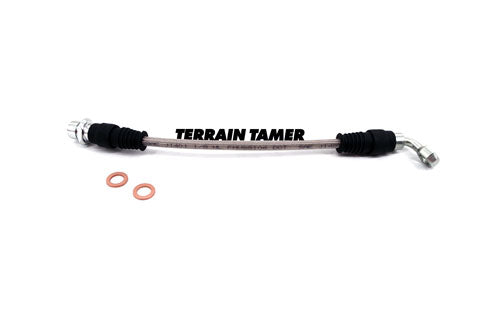 BRAIDED BRAKE HOSE REAR L/H SUITABLE FOR ABS & VSC
