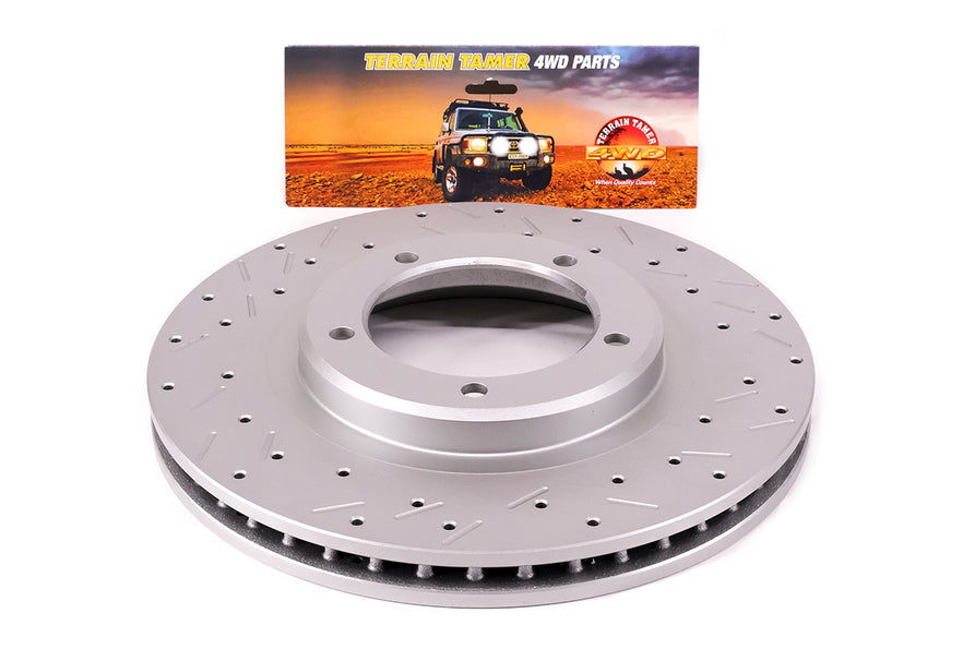SLOTTED AND DIMPLED ROTOR SUITABLE FOR FRONT TTBBK07 & TTBBK008 KIT