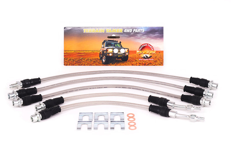 BRAIDED BRAKE HOSE KIT REAR SUITABLE FOR BIG BRAKE KIT TTBBK22