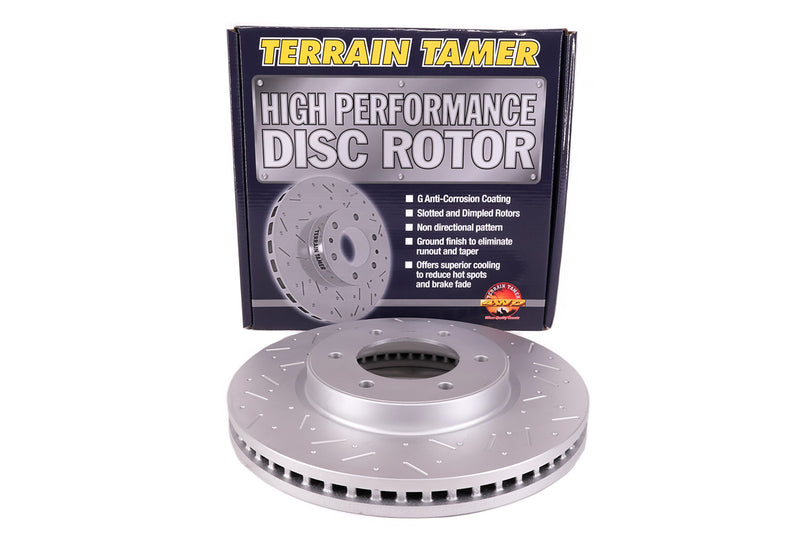 T/T DIMPLED & SLOTTED DISC ROTOR FRONT