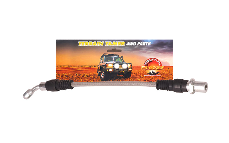 BRAIDED BRAKE HOSE REAR R/H SUITABLE FOR DISC BRAKE