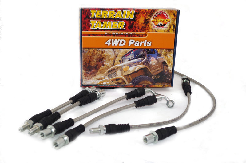 BRAIDED BRAKE HOSE KIT SUITABLE FOR REAR DISC BRAKE