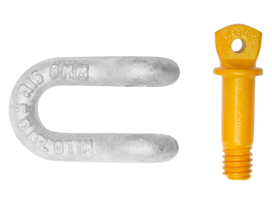 Hayman Reese D Shackle 8mm – Rated 750kg for Towing & Recovery