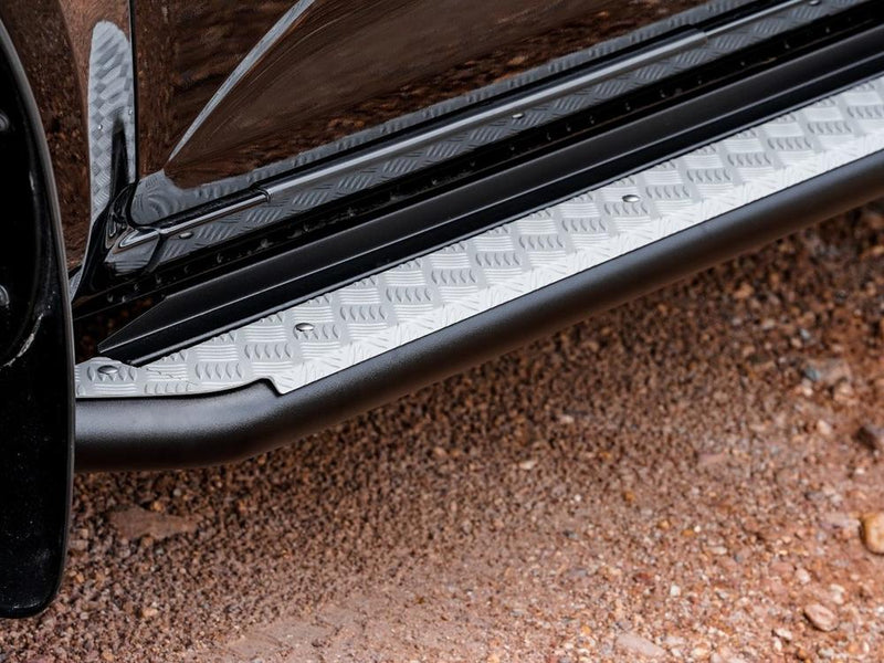 PIAK Grey Side Steps Rail Compatible for Isuzu MU-X 2021 Onwards | Offroad 4x4 Side Steps