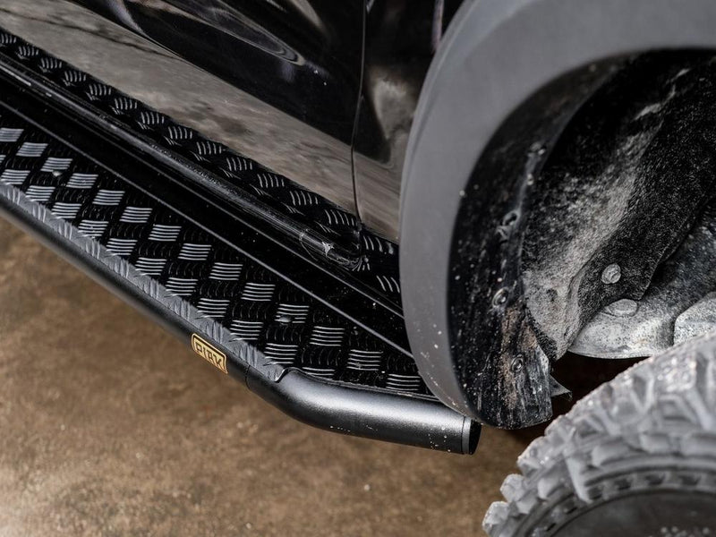 PIAK Black Side Steps for Ford Everest 2015-2021 | Side Rail Compatible Heavy Duty Steps