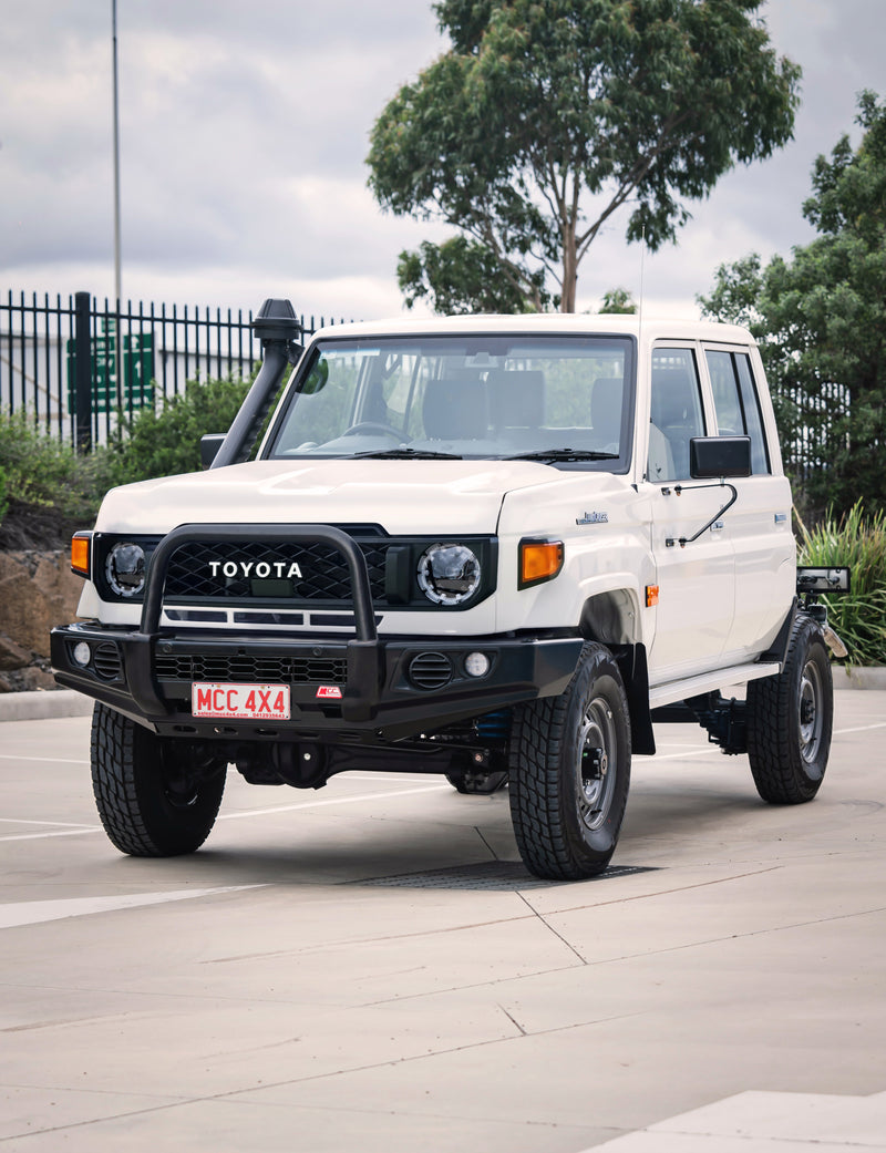 Land Cruiser 70 Series Single Cab 2024-On 707-01 Falcon Bull Bar Single Black Loop Package (No Foglight)
