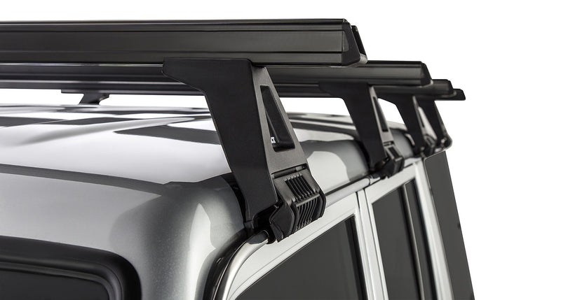 Rhino-Rack Heavy Duty RL150 Black 4 Bar Roof Rack for Toyota LandCruiser 76 Series 4×4