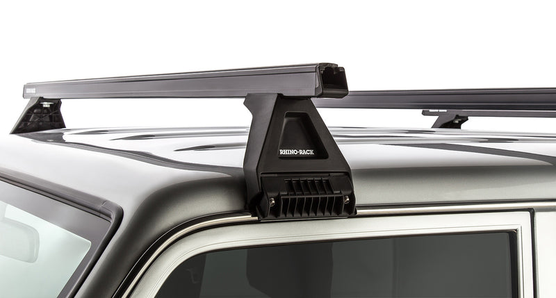 Rhino-Rack Heavy Duty RL150 Black 3 Bar Roof Rack for Toyota LandCruiser 76 Series 4×4